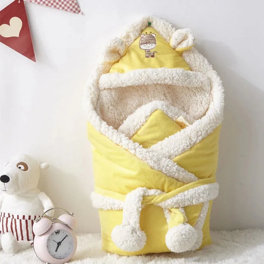 0-6 Months Soft Newborn Baby Wrap Blankets Newborn Baby Blanket Winter Warm Sleeping Bag Baby Products Newborn Wrapped Sleepsack